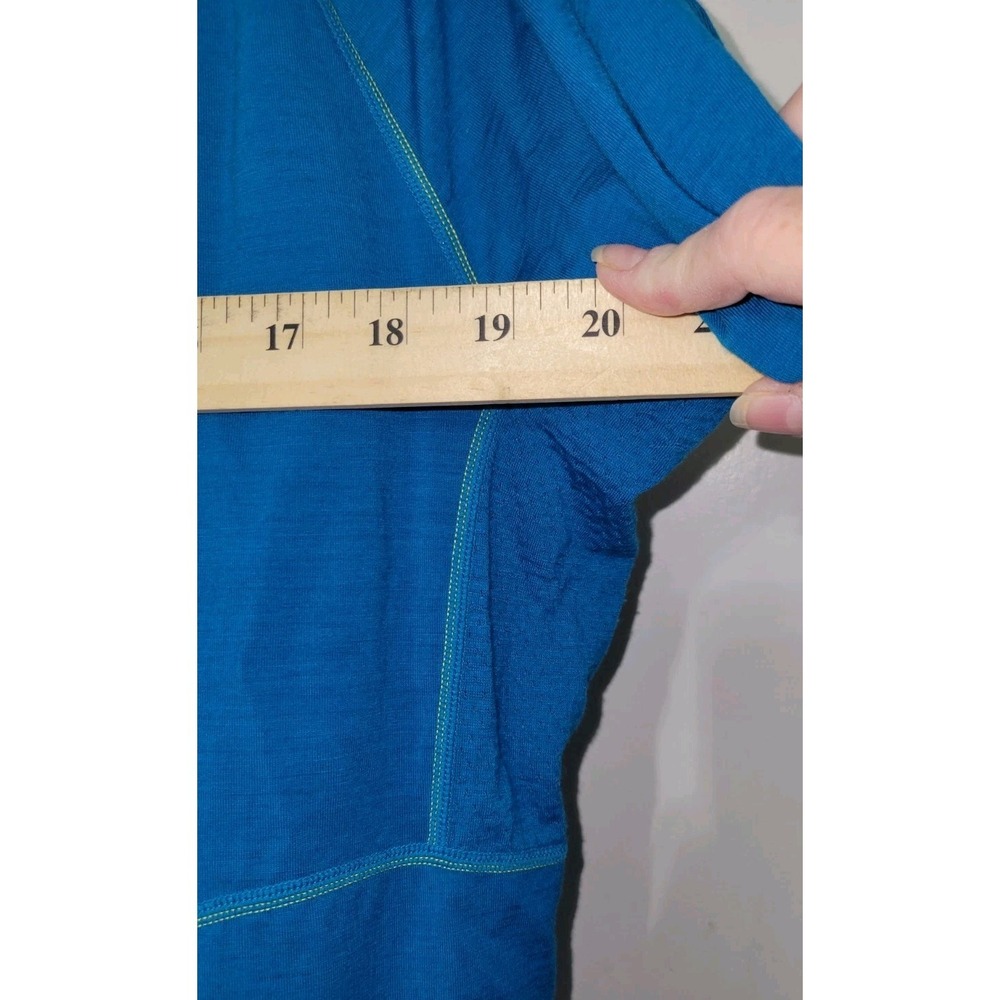 Icebreaker Merino Bodyfit Zone Blue Long Sleeve 1/2 Zip Men's Hoodie Size XL - Picture 4 of 13